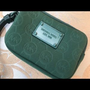 Green Michael Kors MK Camera Bag